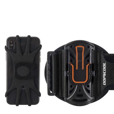 China OOPSCOOL Children's Sports Portable Running Mount 360 Degree Rotating Armband Wrist Band Silicone Phone Holder for sale