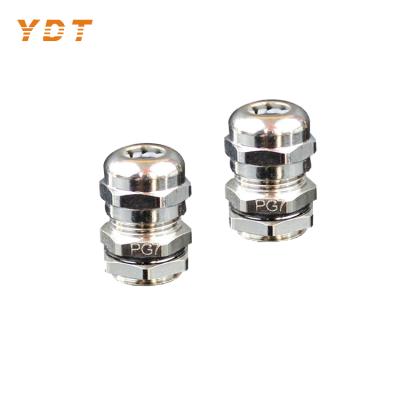 China Factory supply brass free sample approved size pg29 metal brass cable gland for sale