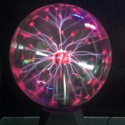 China China Supplier Trustworthy Round Large 8 Inch Plasma Ball Decorative Colorful Electric Magic Glass Nebula Grow Globe Lights for sale