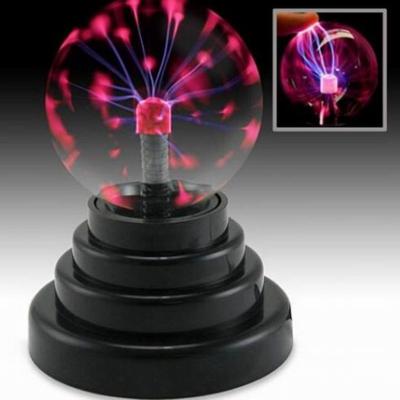 China Round Fantasy 3 Inch Mini Magic Touch Sensitive Plasma Ball USB Sphere Lightning Lamp Plasma Glass Globe Light For Party And Decoration for sale