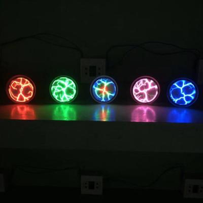 China Round 2.5 Inch Mini Rainbow Pocket Plasma Plate Luminous Plasma Disc Disk for Decor and Education and Fun for sale