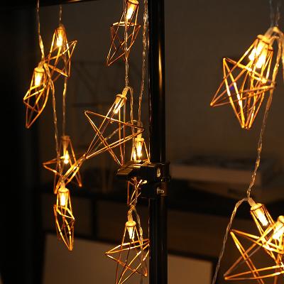 China Factory Promotion Indoor and Outdoor Warm White Metal Led String Light Curtain String Light for Halloween Christmas and House Decoration for sale