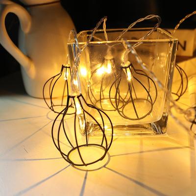 China OEM Eco-friendly Waterproof Metal String LED Iron Curtain Light Wrought Light for Garden Festival Bedroom Christmas Decoration for sale