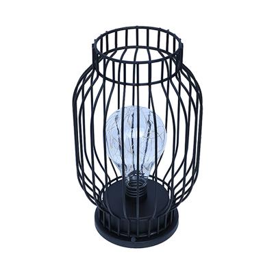 China Manufacturer Outdoor Home Decoration Modern Vintage Led Lantern Table Led Lamp for sale