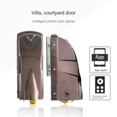 China Contemporary Villa Gate Opener Automatic Yard Vertical Hinged Remote Control Gate Opener Factory Electricity Gate App Direct Sales for sale