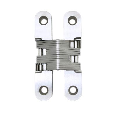 China Naigao Modern Hardare Cabinet Door Hinge Folding Narrow Hidden Door Hinge Stainless And Zinc Alloy Hinge Size 25*118mm for sale