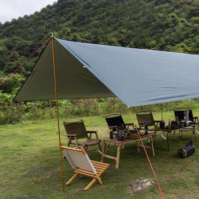 China Ultra Light Tents Rain 210T Polyester Tarpaulin Sunshade Canopy Fly Tarp Fly Tarp for sale