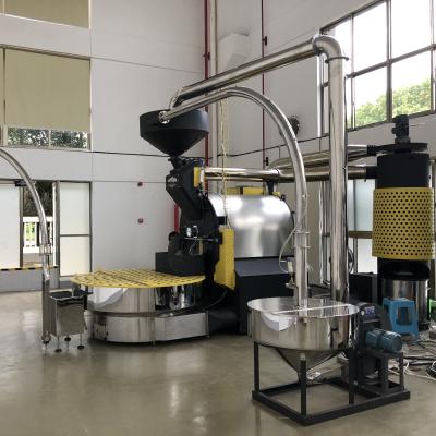 China Bideli 20kg 30kg 40kg 60kg Commercial Full Automatic Coffee Beans Roaster / Coffee Burner Machine for sale