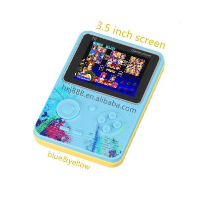 China Directly 1player T6 TV Plug Supply Vintage Console For Kids Gift 3.5 Inch Colorful Screen With 500 Games In 1 Video Game Consoles for sale