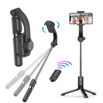 China 360 Degree Portable Foldable Tripod Shutter Selfie Stick Gimbal Detachable Wireless Remote Control Mobile Phone/Video Camera/Digital Camera L08 For Mobile Phone for sale