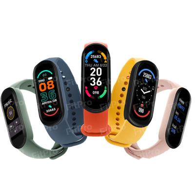 China Waterproof BP Monitor Smartband Heart Rate Blood Pressure Tracker Heart Rate Blood Pressure Tracker Smartband Smartband Watch M6 Touch Screen Smartwatch for sale