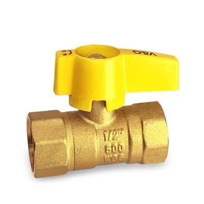 China General 1 NPT ANSI Z21.15 Certified Butterfly Handle Air Shutoff Ball Valve For Natural Gas for sale