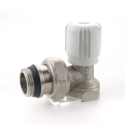 China General 1/2 Inch DN15 Angle 15mm Brass Thermostatic Radiator Valve Manufacturer for sale