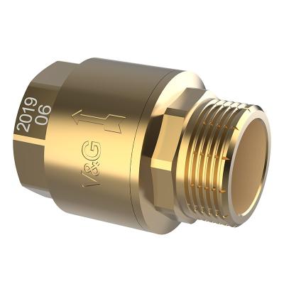 China General Check Valve 1in-11/4in High Quality Brass Core Water Pump Low Price Check Valve for sale