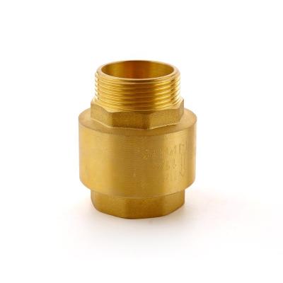 China General Goods Internal And External Vertical Brass Core Check Valve 1in-11/4in Teeth Check Valve for sale