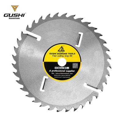 China Flat Tooth CTT Ripping Saw Blade With Wiper Teeth For Cutting Soft And Hard Wood And Long Fiber Wood for sale