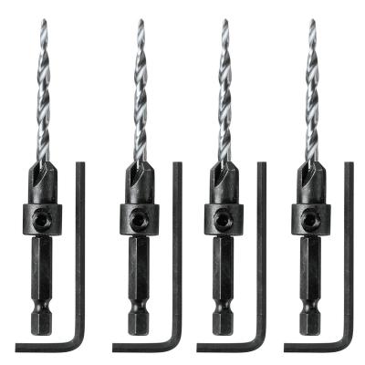 China For Drilling Wood Countersink HSS M2 Softwood Countersink Drill Bits Package Same Size Set Countersink Countersink Bit for sale