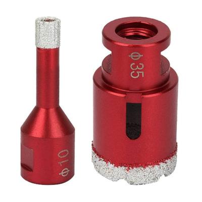 China Drill Holes Product In Stock, 35mm Diamond Core Drill Bit Set, Vacuum Brazed Diamond Core Drill Bits for sale