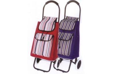 China Supermarket foldable trolley shopping bag With 2 wheels , rolling travel bags for sale