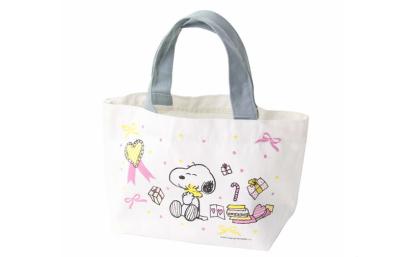 China Cartoon pattern durable Cloth shopping hand bag heat pringting for snacks for sale