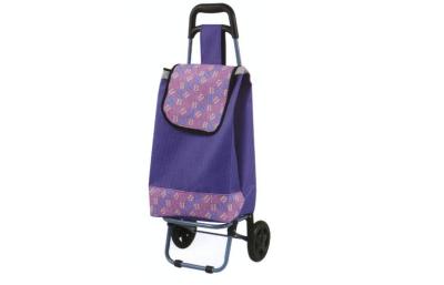 China Purple lightweight wheeled shopping bags with baby chair , shopping trolley bag for sale