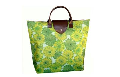 China Fashionable green 900D / 600D oxford tote shopping bag with custom logo for sale