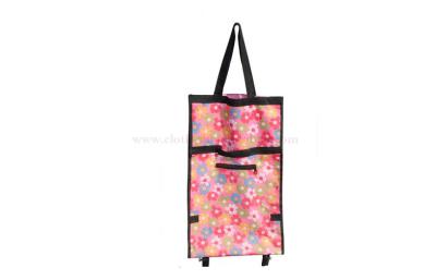 China Environmentally friendly Refusable foldable trolley shopping bag large for sale