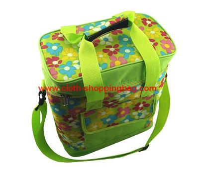 China Eco friendly green insulated lunch bag for picnic , lunch shoulder bag for sale