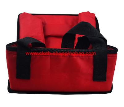 China Foldable red travel cooler bag for keeping drinks 600D oxford for sale