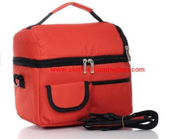 China Bolso durable del refrigerador del viaje de la fibra de poliéster, bolso rojo 4200ML del almuerzo en venta