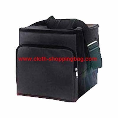 China Bolso construido negro impermeable del bolso del almuerzo para los takeouts, bolsos más frescos aislados en venta