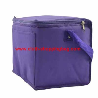 China Eco friendly purple built lunch bag for women man , lunch tote bag for sale