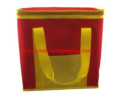 China Bolso plegable del almuerzo del poliéster amistoso de Eco para los takeouts con zippered en venta