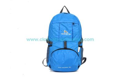 China Water resistant sky blue rock climbing bag for leisure / travel for sale