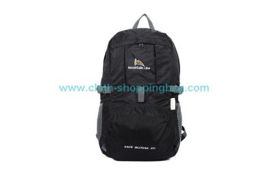 China Mini mochila negra imprimible del equipo de acampada con la esponja cómoda para las señoras en venta