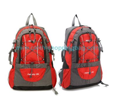 China Speed - lift handle polyester fabric camping gear backpack with Thickening sponge for sale