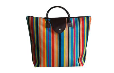 China Colourful 600D oxford foldable shopping bags for lady , heat printing for sale