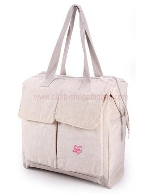 China Blanco de nylon durable ligero del bolso con el bolsillo lateral afuera en venta