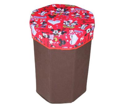 China Customized cute cartoon pattern red storage box bag for colleting toys for sale