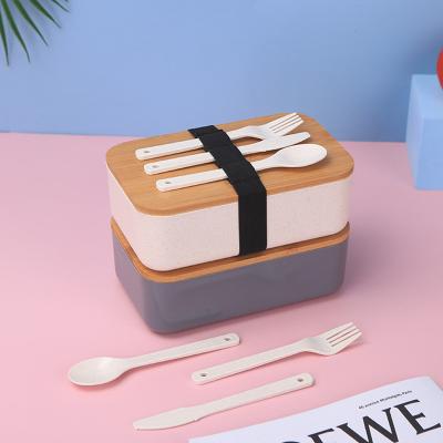 China Freshness Preservation Japanese Wholesale Bamboo Amazon Lunch Bento Box for Kids, Custom Eco-Friendly Plastic Large Wooden Japanese Bento Box for sale