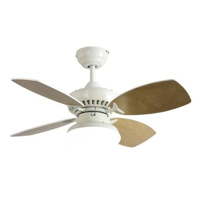 China Modern Rubber Bronze Plywood 4 Blade Motor Ac Mute Ceiling Fan With Light for sale