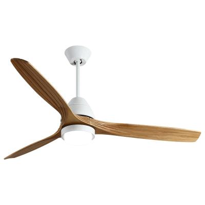 China 52 Inch Modern Retro Ceiling Fan With Light Modern DC Motor Led Bedroom Ceiling Fan Remote Control Lamp for sale