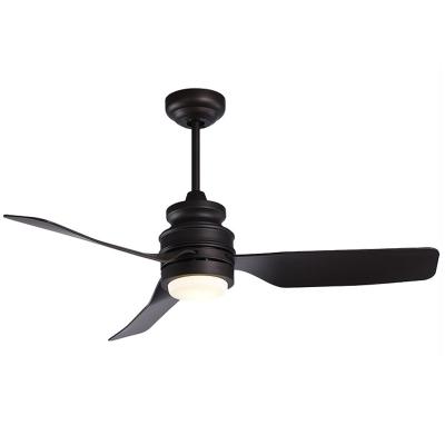 China Retro AC Vintage ABS Air Conditioning Mute Led Ceiling Fan With Light Lamp for sale