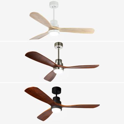 China 52 Inch Modern Retro Ceiling Fan And Light Modern Bedroom AC Motor Ceiling Fan Lamp With Remote Control for sale