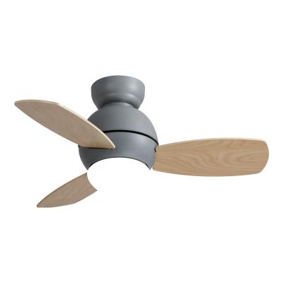 China AC Motor 24W LED Mute Full Copper Wire Indoor Metal Remote Control Ceiling Fan 36 Inch Mute Professional Modern 3 Blade for sale