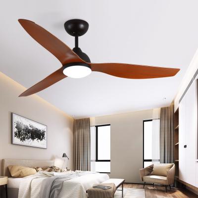 China 52 Inch Modern Retro Ceiling Fan And Light Modern Bedroom DC Motor Ceiling Fan Lamp With Remote Control for sale