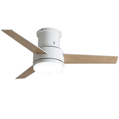 China Mute 20w Blade 3 Speed ​​White Plywood AC Ceiling Fan With Light for sale