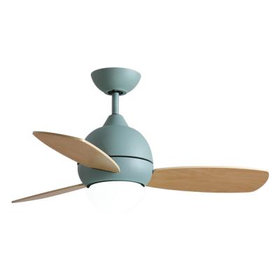 China Modern 36inch Branded Decor 3 Plywood Blade Remote Control Kids Bedroom Led Ceiling Fan With Light for sale