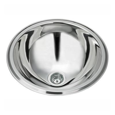 China Without SUS 304 Undermount Stainless Steel Workmanship D34x12 Round Sink Kitchen Sink for sale