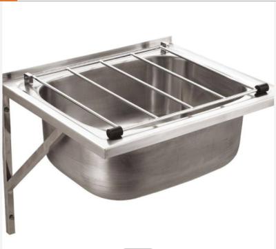 China Fashionable Wall Hung Stainless Steel Cleaner Sink With Adjustable Stainless Steel Legs Use In Kitchen for sale